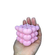Load image into Gallery viewer, Heart Bubble Candle
