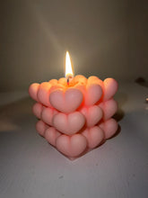 Load image into Gallery viewer, Heart Bubble Candle
